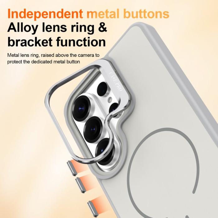 OEM - Samsung Galaxy S26 Ultra Mobilskal Plast Med Ställning - Grå