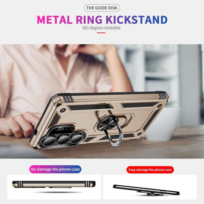 OEM - Samsung Galaxy S26 Ultra Mobilskal Plast Med Ställning - Guld