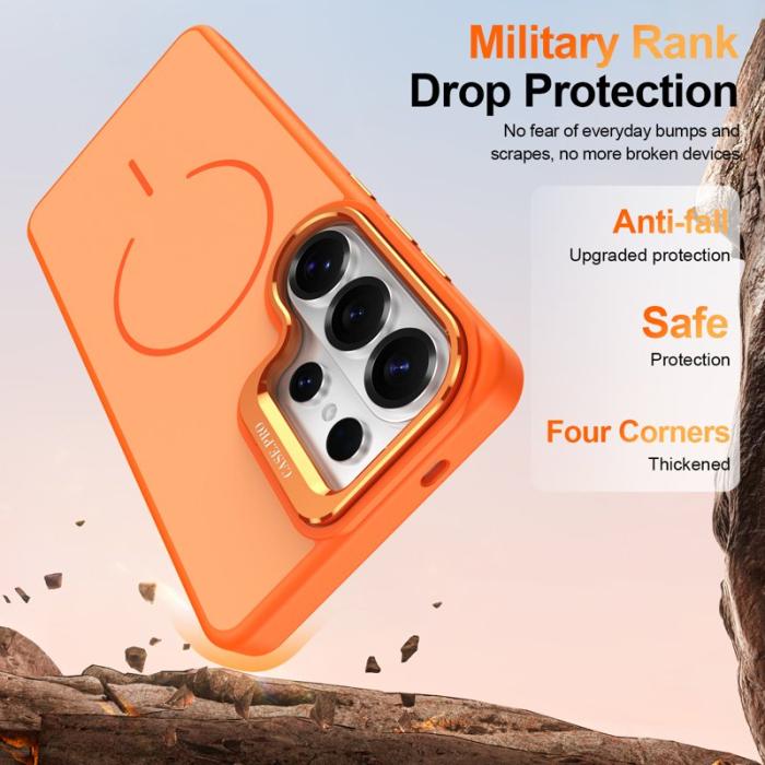 OEM - Samsung Galaxy S26 Ultra Mobilskal Plast Med Ställning - Orange