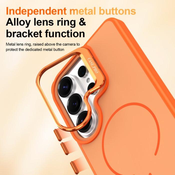 OEM - Samsung Galaxy S26 Ultra Mobilskal Plast Med Ställning - Orange