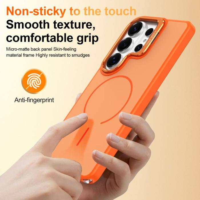 OEM - Samsung Galaxy S26 Ultra Mobilskal Plast Med Ställning - Orange