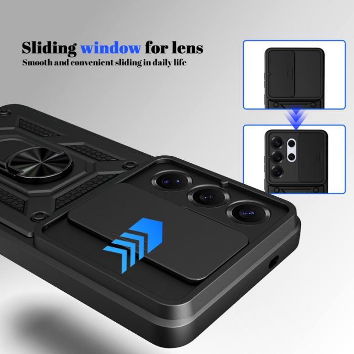 OEM - Samsung Galaxy S26 Ultra Skal Plast Med Ställning - Röd