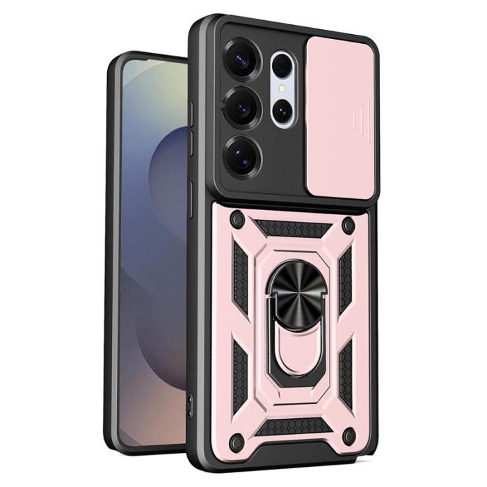 OEM - Samsung Galaxy S26 Ultra Skal Plast Med Ställning - Roséguld