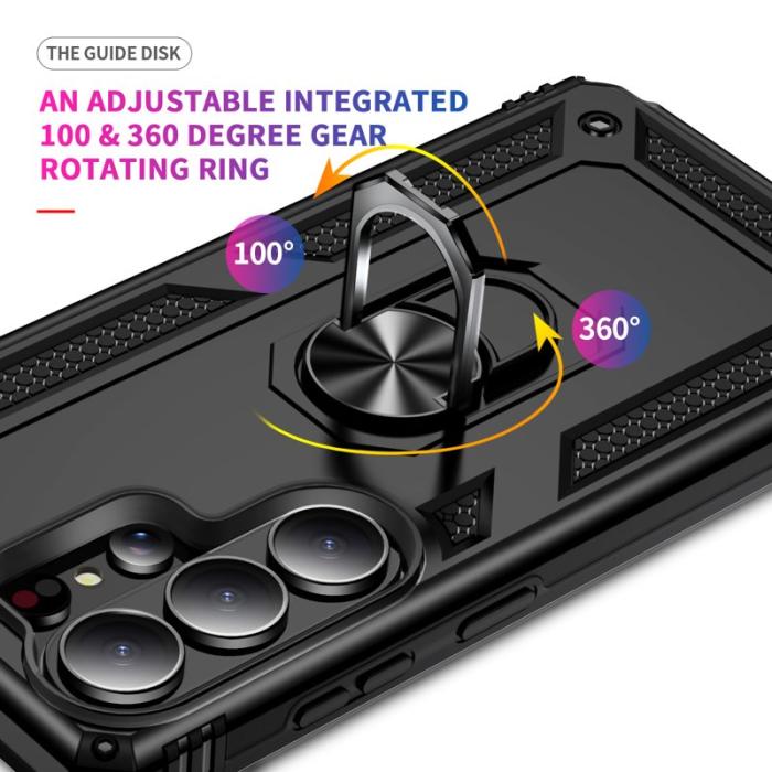 OEM - Samsung Galaxy S26 Ultra Mobilskal Plast Med Ställning - Svart