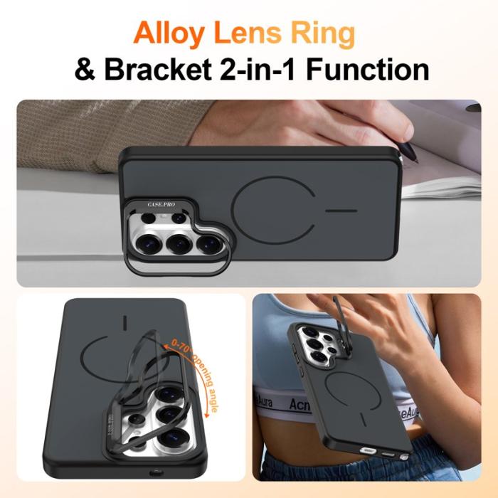 OEM - Samsung Galaxy S26 Ultra Mobilskal PlastStällning - Svart