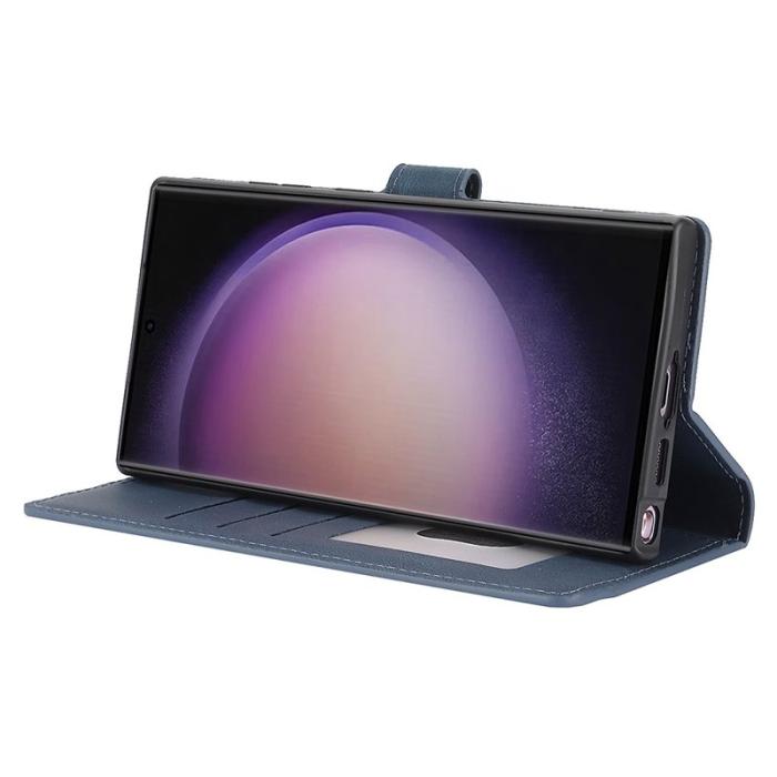 OEM - Samsung Galaxy S26 Ultra Skal PU Läder Fodral - Blå