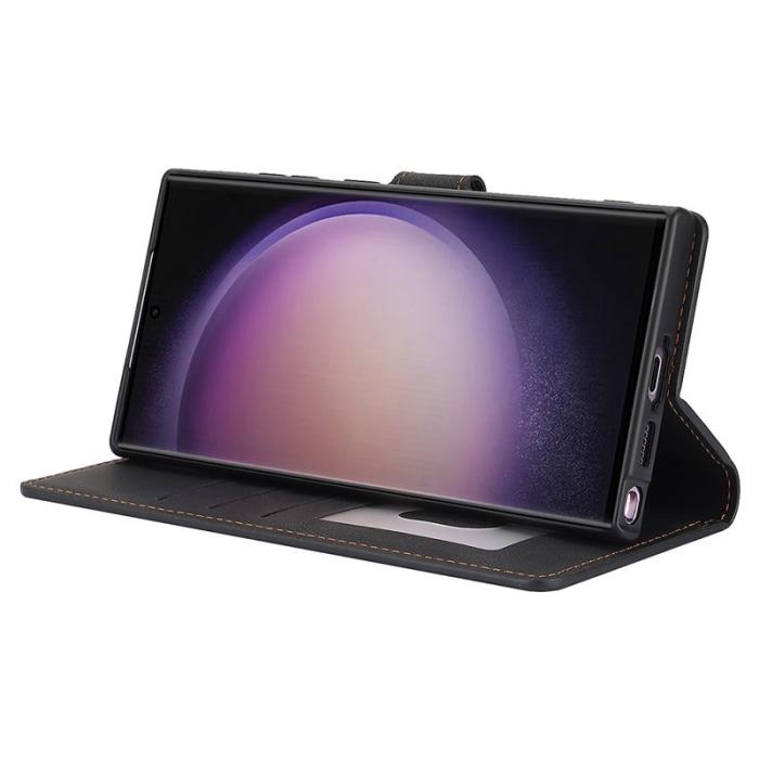 OEM - Samsung Galaxy S26 Ultra Skal PU Läder Fodral - Svart