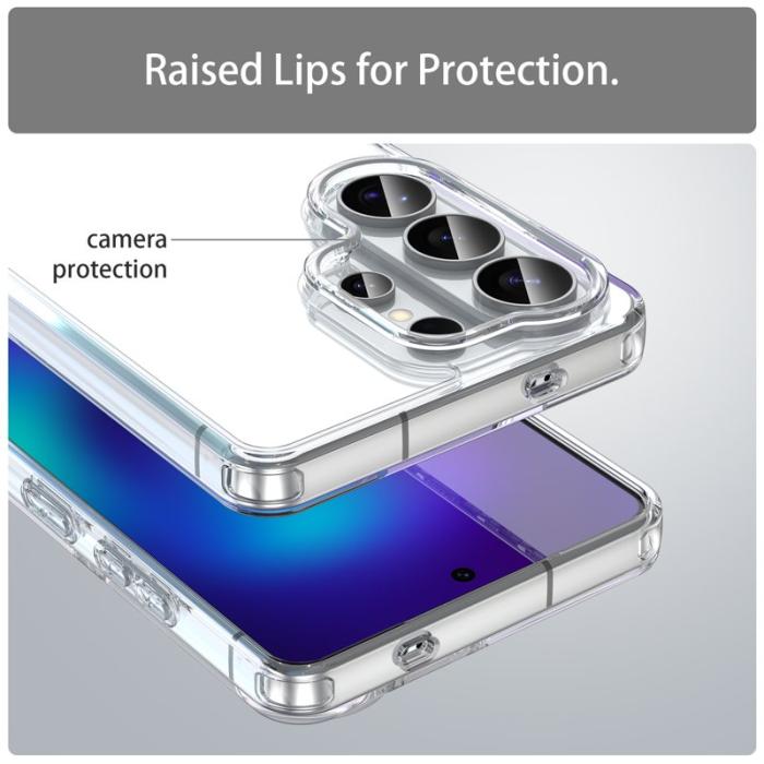 OEM - Samsung Galaxy S26 Ultra Mobilskal TPU + Akryl Bakcover Anti-Gulning Transparent