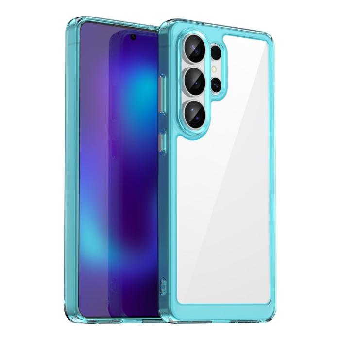 OEM - Samsung Galaxy S26 Ultra Mobilskal TPU + Akryl Skydd - Transparent Blå