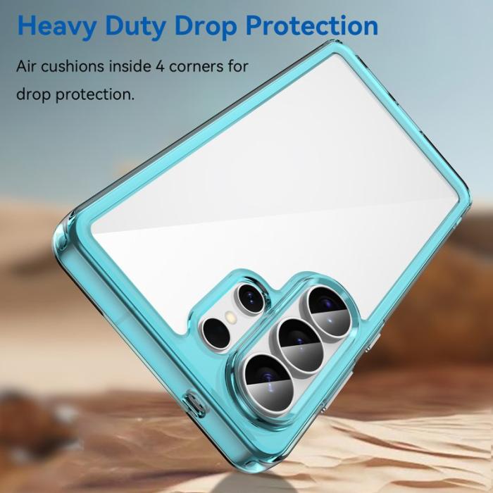 OEM - Samsung Galaxy S26 Ultra Mobilskal TPU + Akryl Skydd - Transparent Blå