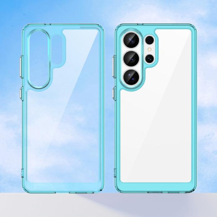 OEM - Samsung Galaxy S26 Ultra Mobilskal TPU + Akryl Skydd - Transparent Blå