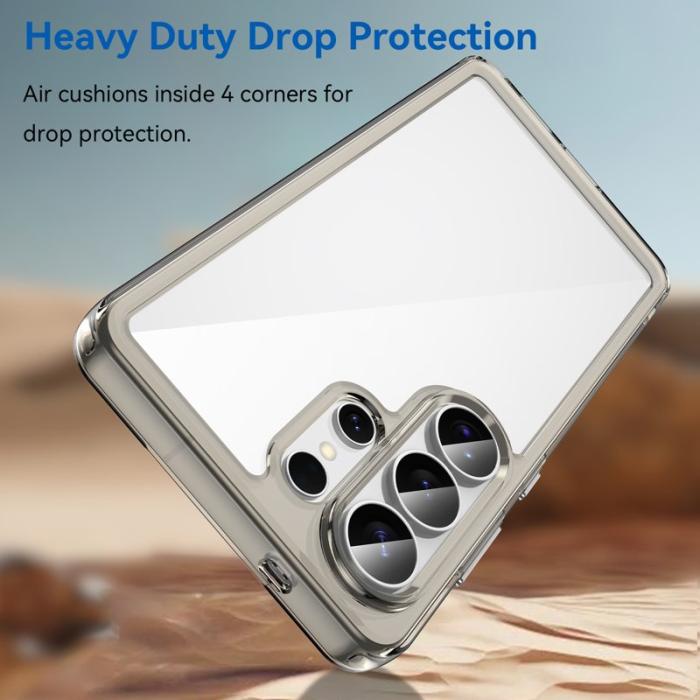 OEM - Samsung Galaxy S26 Ultra Mobilskal TPU + Akryl Skydd - Transparent Grå