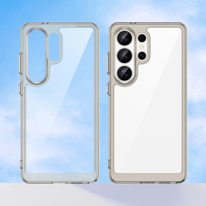 OEM - Samsung Galaxy S26 Ultra Mobilskal TPU + Akryl Skydd - Transparent Grå