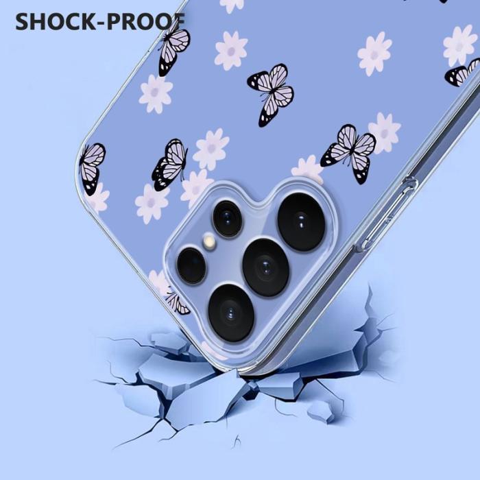 OEM - Samsung Galaxy S26 Ultra Skal TPU Blommönster - Fjärilar