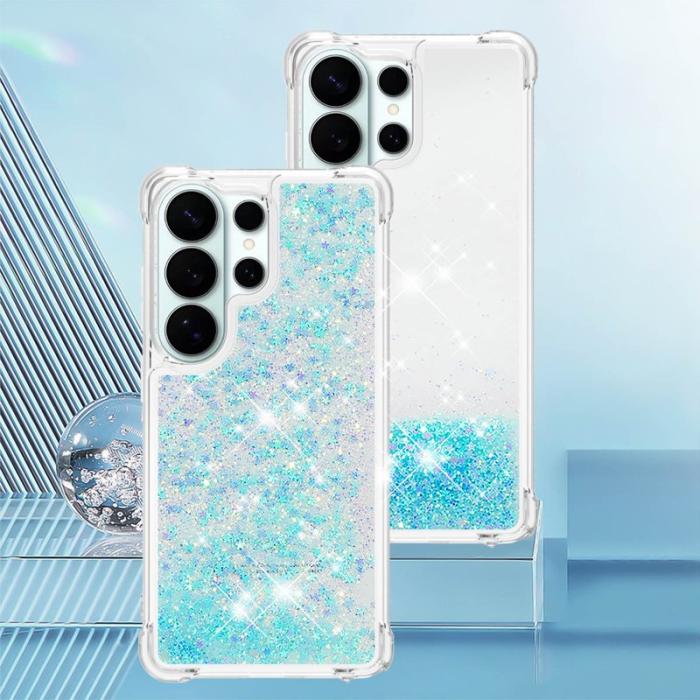 OEM - Samsung Galaxy S26 Ultra Mobilskal TPU Glittrande Stötskydd - Blå / Pentagram