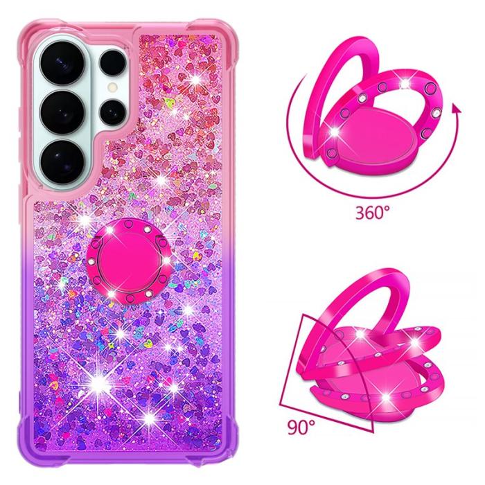 OEM - Samsung Galaxy S26 Ultra Skal TPU Gradiant Stöd Skydd - Rosa+Lila