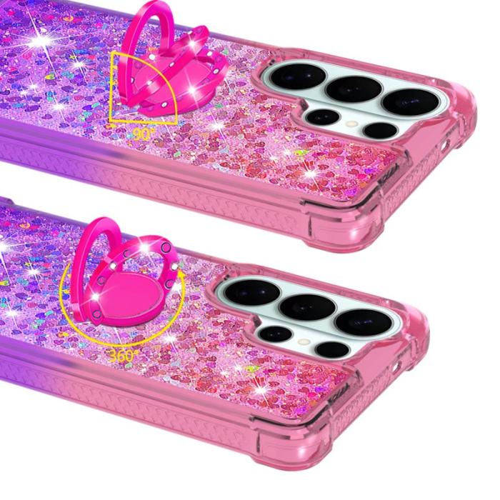 OEM - Samsung Galaxy S26 Ultra Skal TPU Gradiant Stöd Skydd - Rosa+Lila