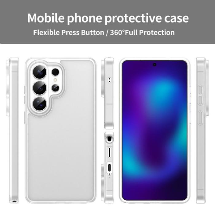 OEM - Samsung Galaxy S26 Ultra Mobilskal TPU Plast Skydd - Matt Vit