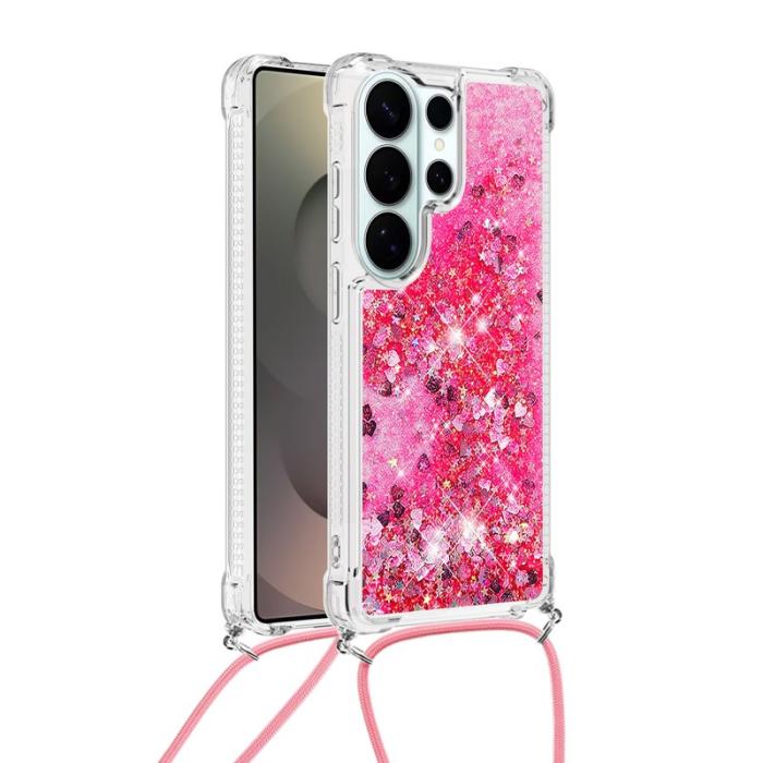 OEM - Samsung Galaxy S26 Ultra Mobilskal TPU Quicksand - Rosa / Hjärtar