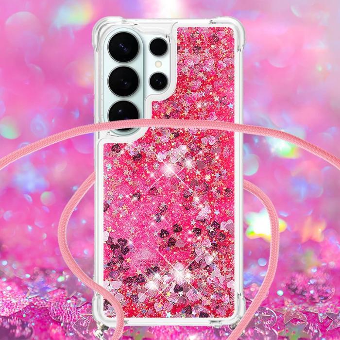 OEM - Samsung Galaxy S26 Ultra Mobilskal TPU Quicksand - Rosa / Hjärtar