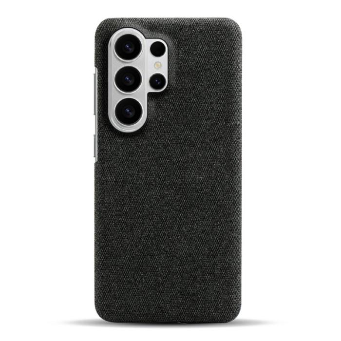 ABEEL - Samsung Galaxy S26 Ultra Mobilskal Tygtextur Anti-Scratch Plast - Svart