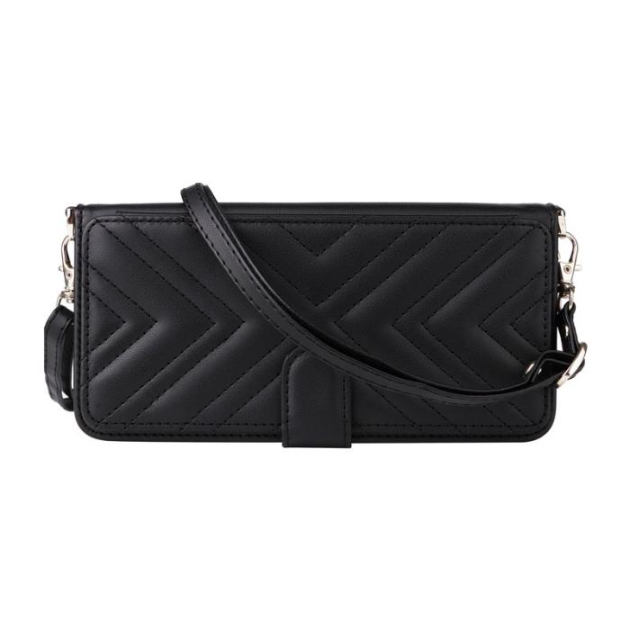 OEM - Samsung Galaxy S26 Edge Plånboksfodral Konstläder Ställ - Svart