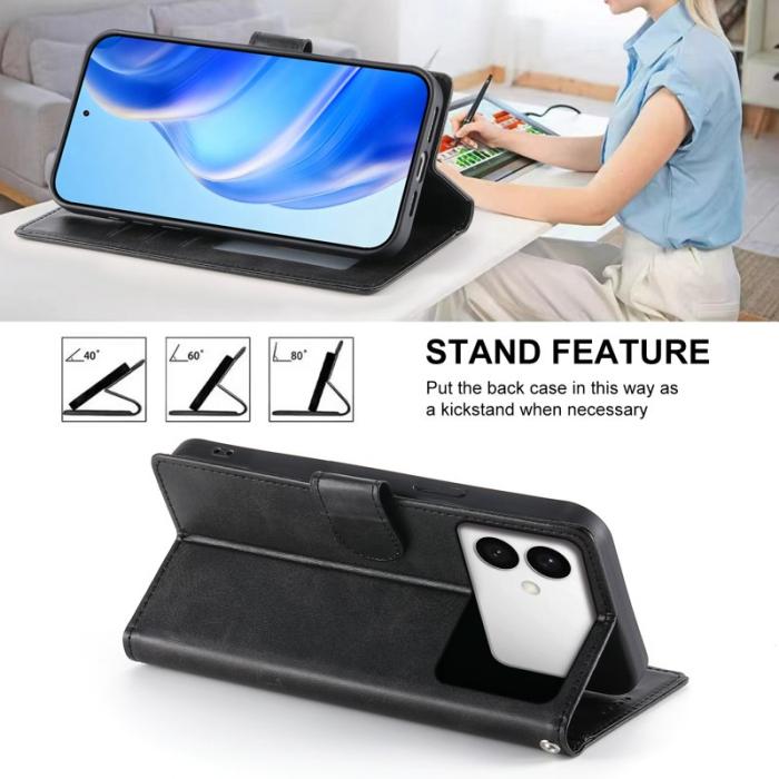 OEM - Samsung Galaxy S26 Edge Plånboksfodral Flip Konstläder - Svart