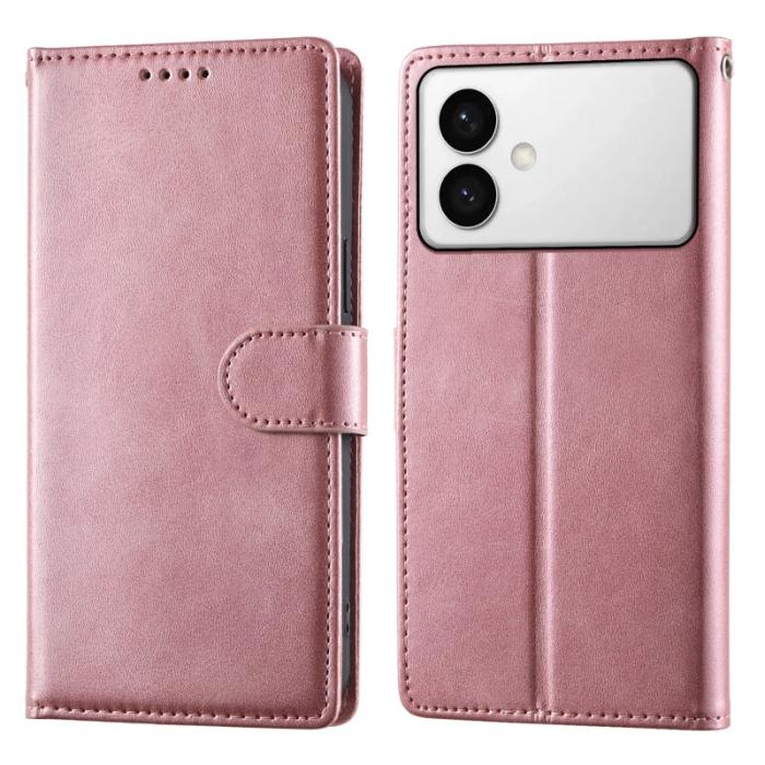 OEM - Samsung Galaxy S26 Edge Plånboksfodral Flip Konstläder Skydd - Rosa