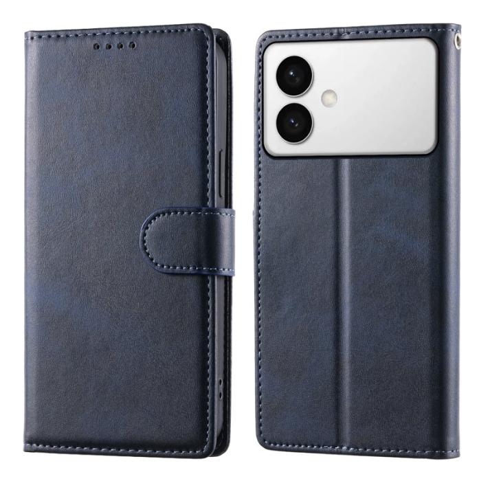 OEM - Samsung Galaxy S26 Edge Plånboksfodral Konstläder Flip - Blå