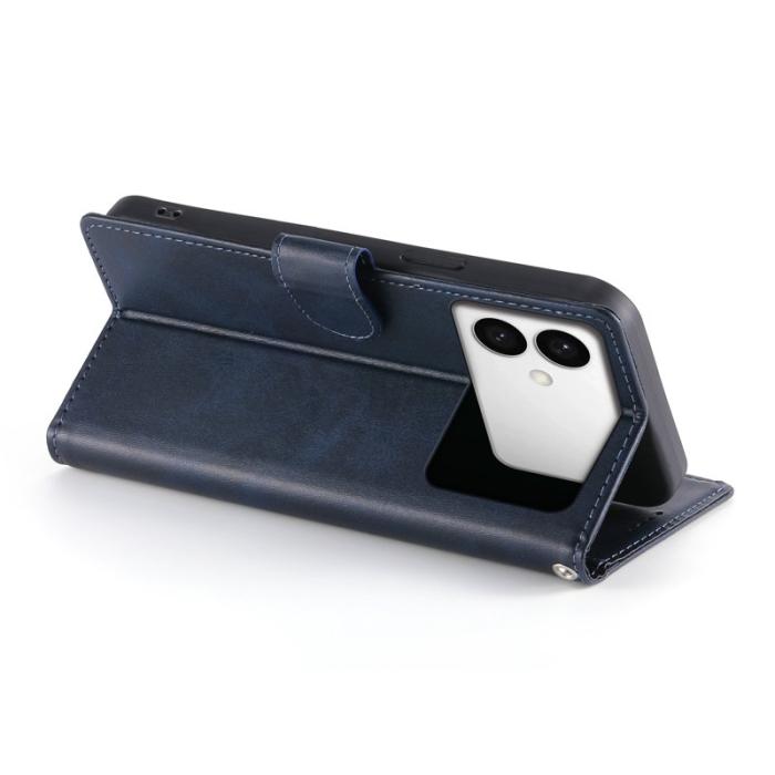 OEM - Samsung Galaxy S26 Edge Plånboksfodral Konstläder Flip - Blå