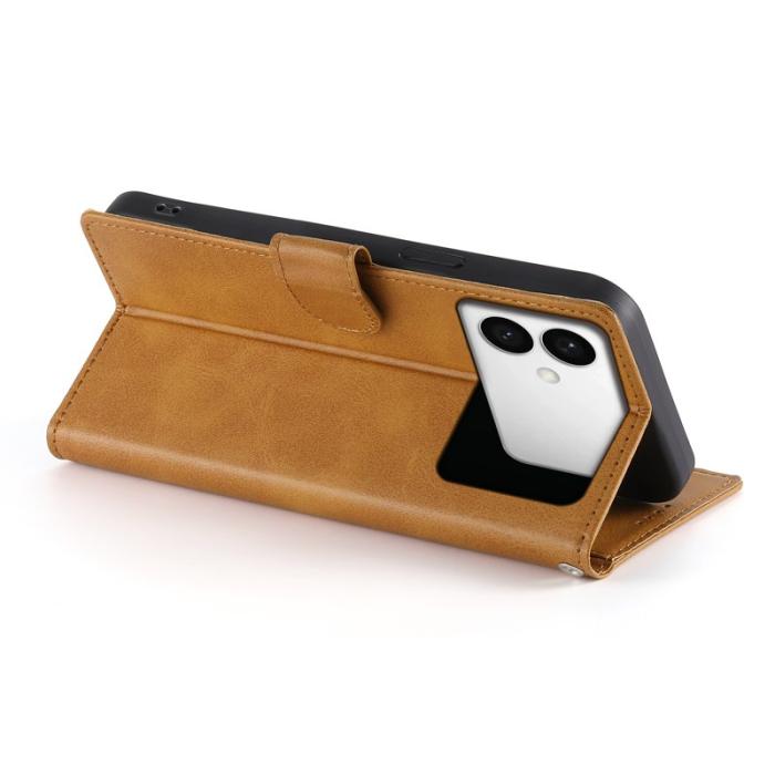 OEM - Samsung Galaxy S26 Edge Plånboksfodral Konstläder Flip - Gul