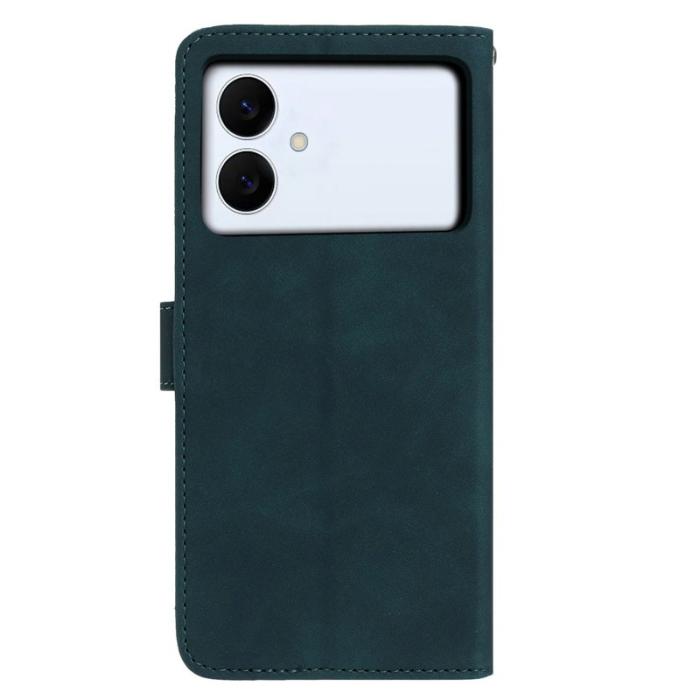 OEM - Samsung Galaxy S26 Edge Plånboksfodral Konstläder Ställ - Grön