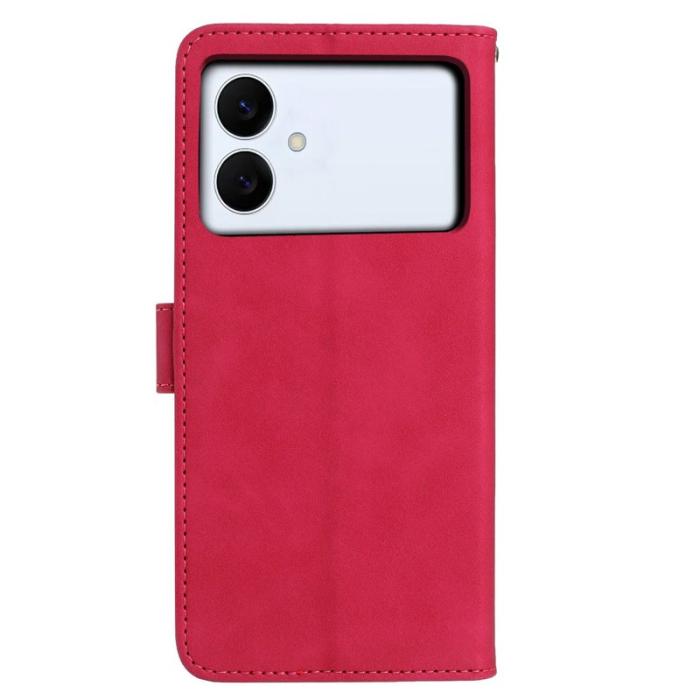 OEM - Samsung Galaxy S26 Edge Plånboksfodral Konstläder Ställ - Rosa