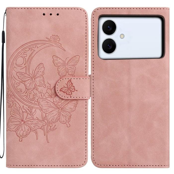 OEM - Samsung Galaxy S26 Edge Plånboksfodral Konstläder Ställ - Roséguld