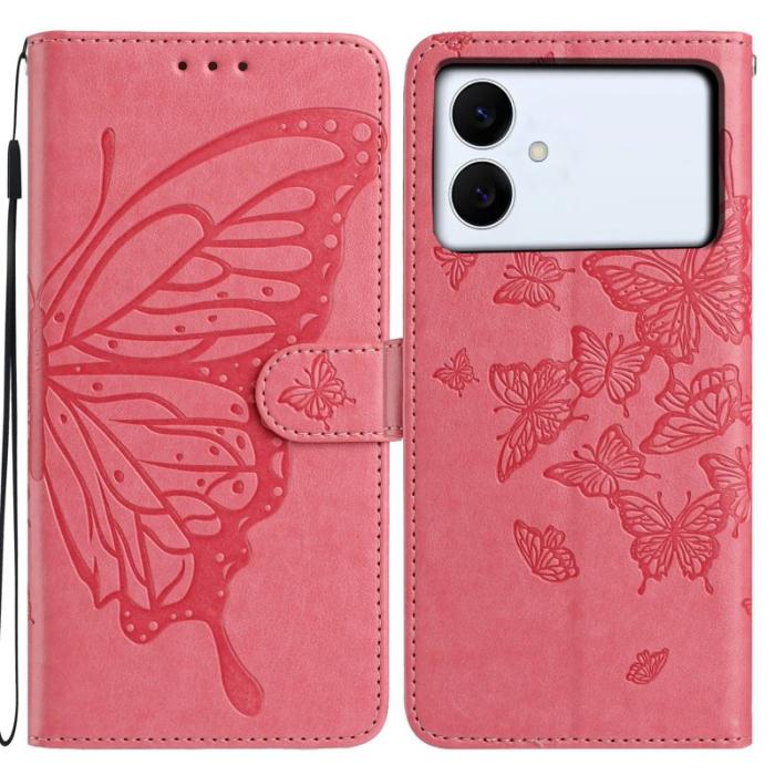 OEM - Samsung Galaxy S26 Edge Plånboksfodral Konstläder Flip Skydd - Rosa