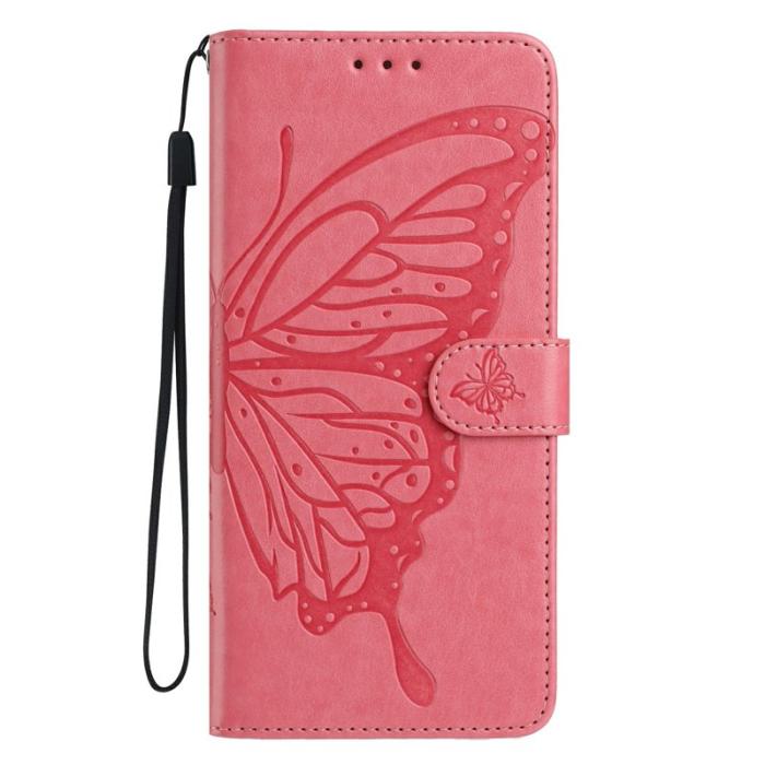 OEM - Samsung Galaxy S26 Edge Plånboksfodral Konstläder Flip Skydd - Rosa