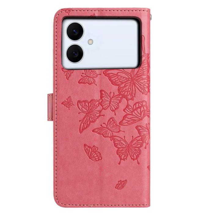 OEM - Samsung Galaxy S26 Edge Plånboksfodral Konstläder Flip Skydd - Rosa