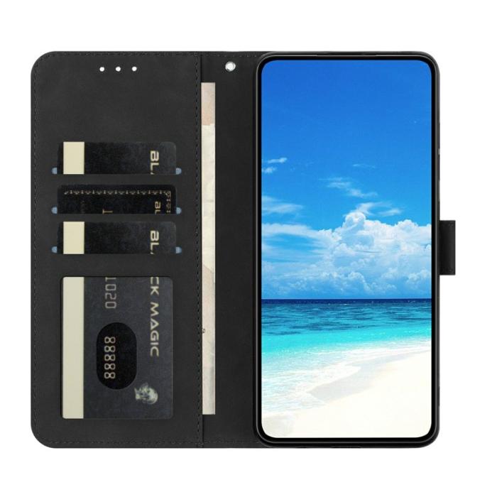 OEM - Samsung Galaxy S26 Edge Mobilskal KonstLäder - Svart