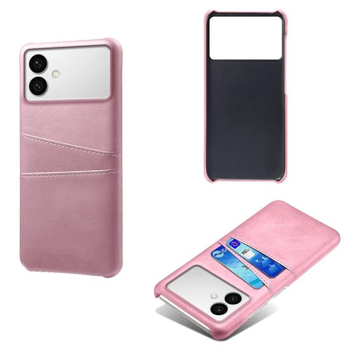 OEM - Samsung Galaxy S26 Edge Mobilskal PU Läder + Hård PC - Roséguld