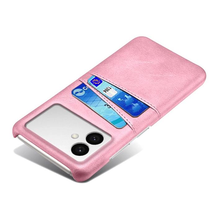 OEM - Samsung Galaxy S26 Edge Mobilskal PU Läder + Hård PC - Roséguld