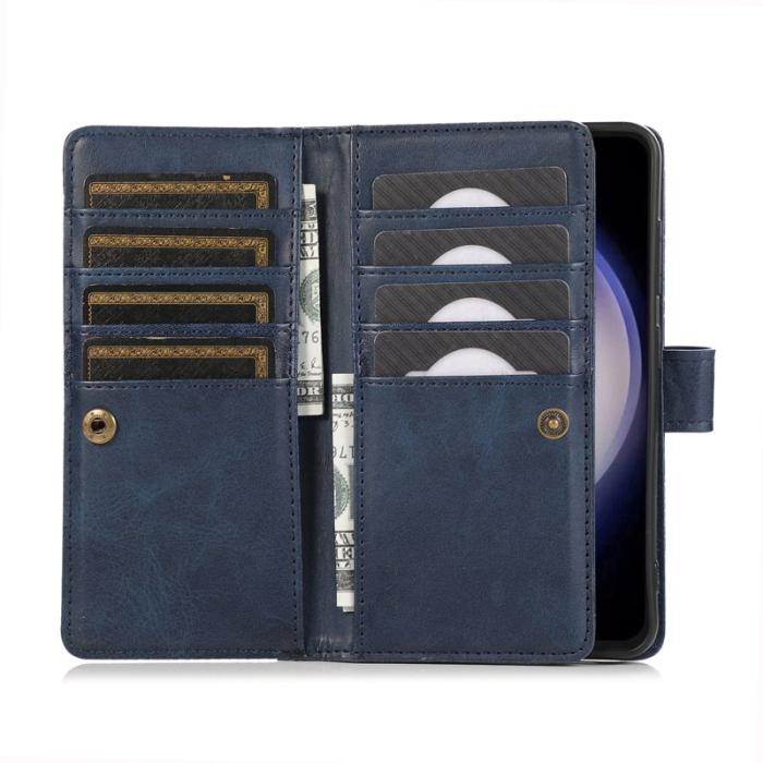 OEM - Samsung Galaxy S26 Fodral Äkta Läder Magnetiskt Skydd - Blå