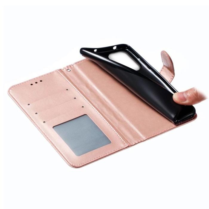 OEM - Samsung Galaxy S26 Fodral PU Läder Mandala Mönster - Roséguld