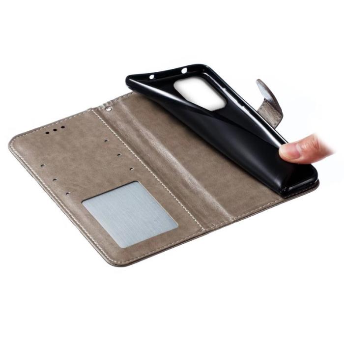 OEM - Samsung Galaxy S26 Fodral PU Läder Mandala Tryck - Grå