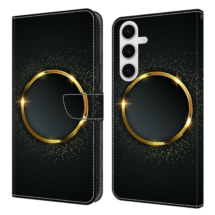 OEM - Samsung Galaxy S26 Fodral PU Läder Plånboksfodral - Guld Ring