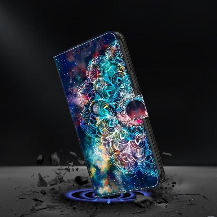 OEM - Samsung Galaxy S26 Fodral TPU + Konstläder Flip - Gyro Flower