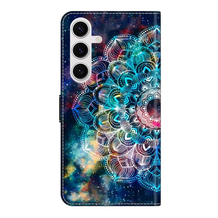OEM - Samsung Galaxy S26 Fodral TPU + Konstläder Flip - Gyro Flower