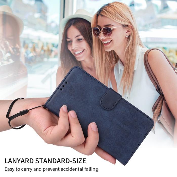 OEM - Samsung Galaxy S26 Plus Plånboksfodral Konstläder Folio Flip - Blå