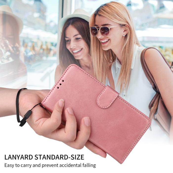 OEM - Samsung Galaxy S26 Plus Plånboksfodral Konstläder Folio Flip - Rosa