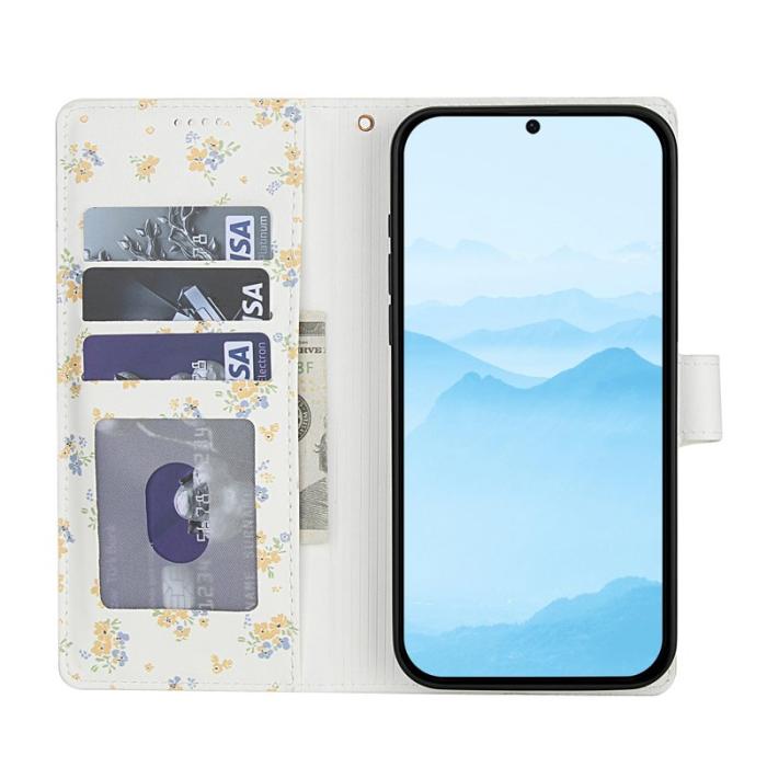 OEM - Samsung Galaxy S26 Plus Plånboksfodral Rhombic Blommönster Konstläder - A5