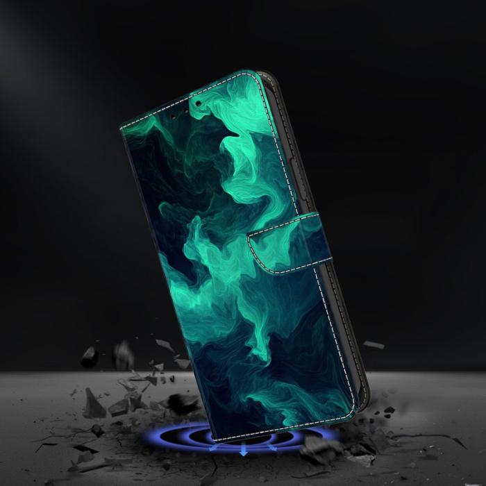 OEM - Samsung Galaxy S26 Plus Plånboksfodral Ställning Mönstertryck Konstläder - Rök